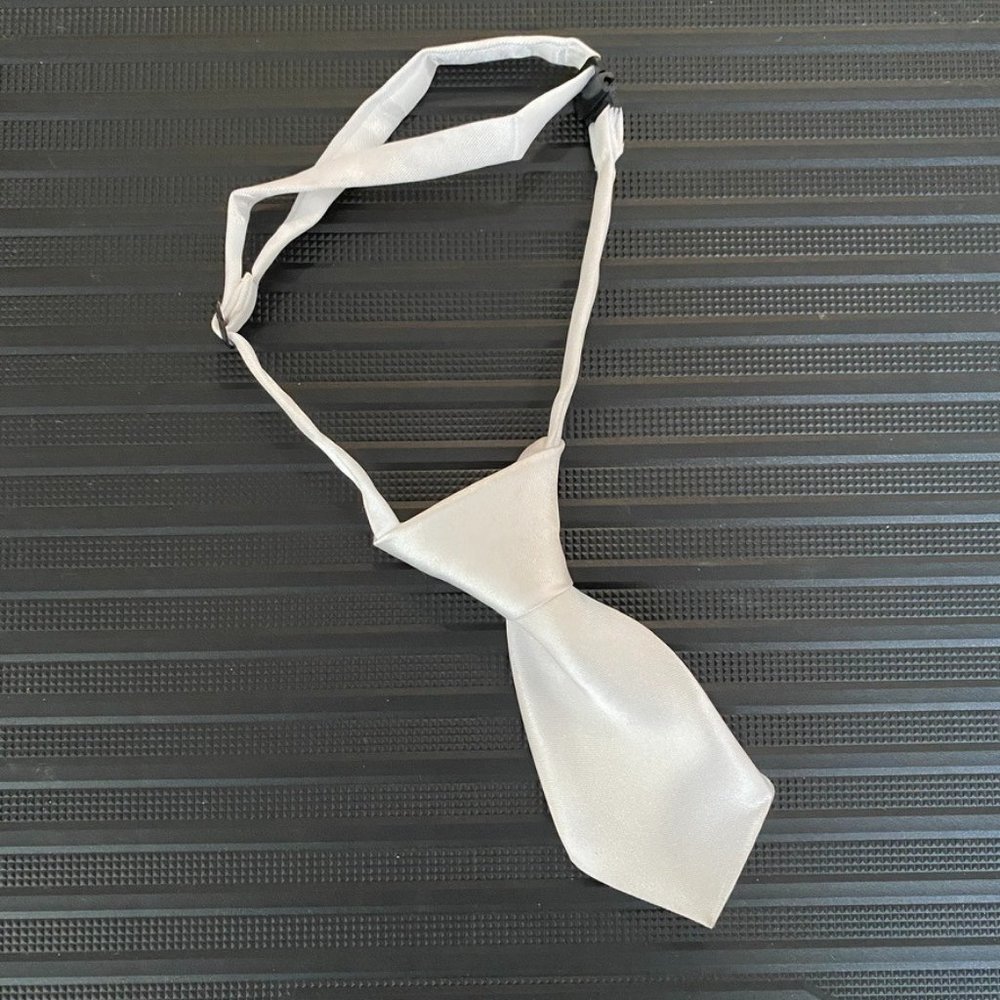 Pet - White Adjustable Tie, One Size